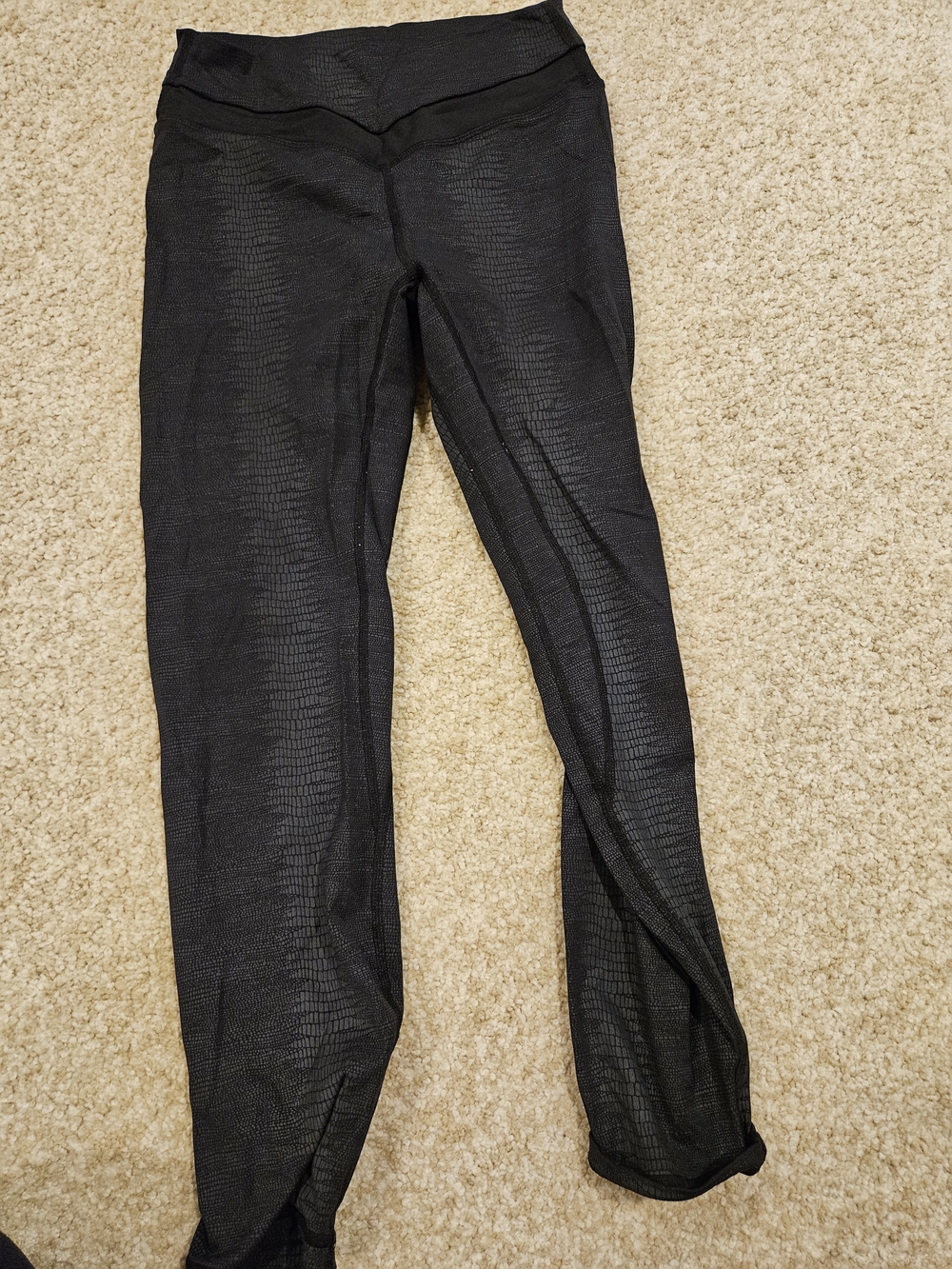 Zyia Size 6-8 Textured High-Rise Leggings